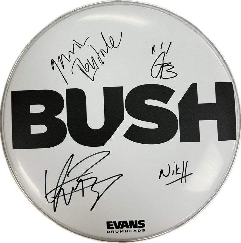 Gavin Rossdale Bush Current Band Signed 12" Drumhead BECKETT0