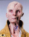 Andy Serkis Supreme Leader Snoke Star Wars Last Jedi Signed 11x14 Photo BECKETT0
