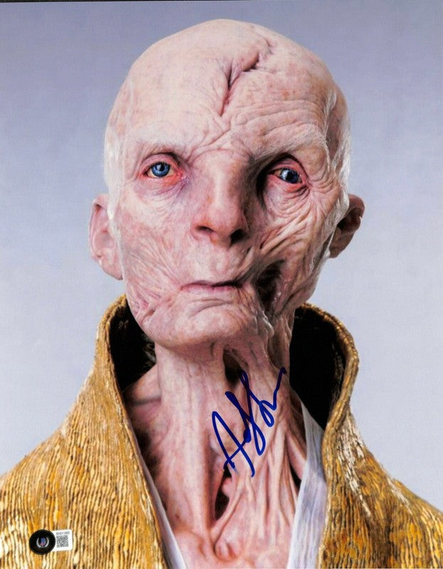 Andy Serkis Supreme Leader Snoke Star Wars Last Jedi Signed 11x14 Photo BECKETT0