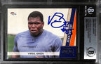 Virgil Green 2011 Panini Threads #250 Signed Card BECKETT Encapsulated0