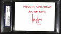 Harrison Ford "Merry Christmas" Signed 3x5 Index Card PSA/DNA Auto GEM MT 100