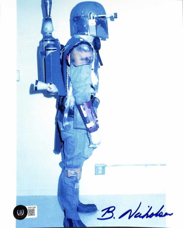 Boba Fett Modeler Bruce Nicholson Star Wars ESB Signed 8x10 Photo BAS0