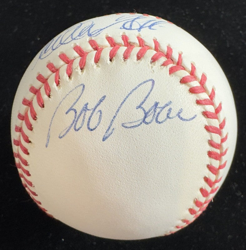 Carlton Fisk & Bob Boone Cathing Greats Signed Baseball (OAL-BB) BECKETT 1