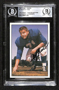 1981 TCMA Football Greats #1 Alex Karras LIONS Signed Auto Card BECKETT 0