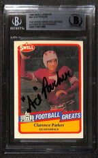Ace Parker Brooklyn Dodgers 1989 Swell Greats #92 Signed Card BECKETT0
