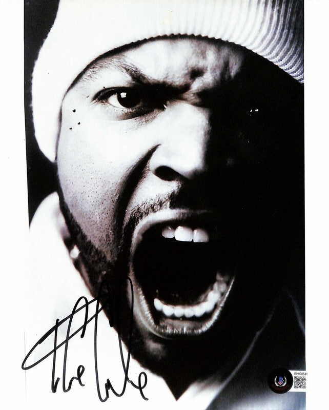 Ice Cube Signed 8x10 B&W Photograph BECKETT (Grad Collection)0