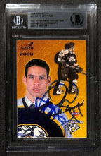 David Legwand Predators 1999-00 Aurora #90 Signed Card BECKETT 0