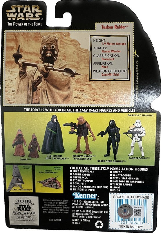 John Mollo Star Wars Costume Designer ANH Signed POTF Action Figure BAS1