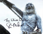 Ross Mullan White Walker GOT Signed 8x10 Photo BAS (GRAD COLLECTION)0