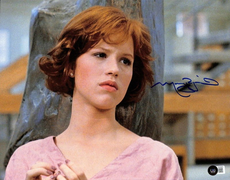 The Breakfast Club Molly Ringwald Signed 11X14 Photo BAS (Grad Collection)0