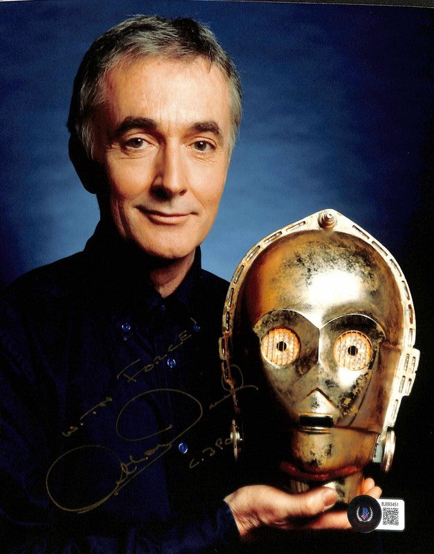Anthony Daniels "C-3PO" Star Wars Movies Signed 8x10 Photograph BECKETT 0