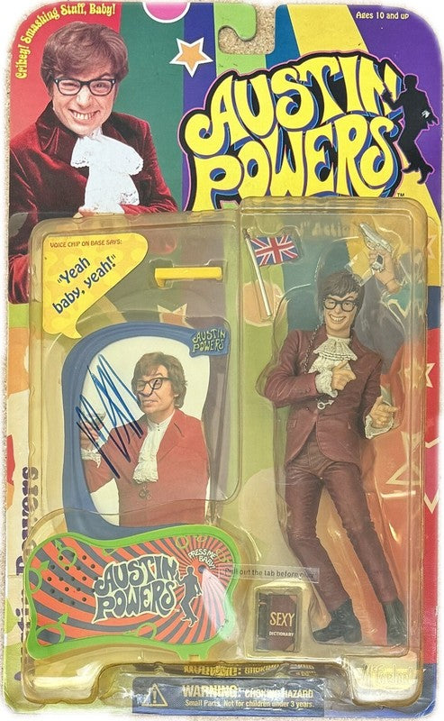 Mike Myers "Austin Powers" Signed Vintage McFarlane 6" Action Figure BECKETT BAS0