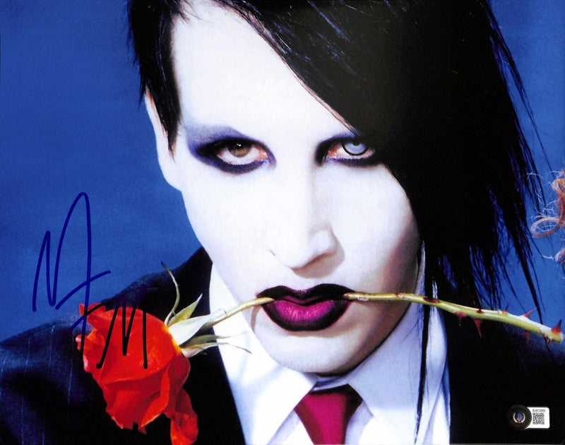 Marilyn Manson Signed 11x14 Photograph BAS 0