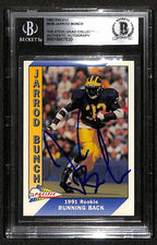 Jarrod Bunch Michigan 1991 Pacific #438 Signed Card BECKETT0