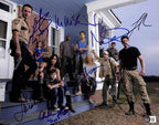 Walking Dead Season 2 Cast X9 Signed 11x14 Color Photo BAS (Grad Collection)0