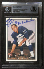 Ray Wietecha New York Giants 1981 TCMA Greats #9 Signed Card BECKETT0