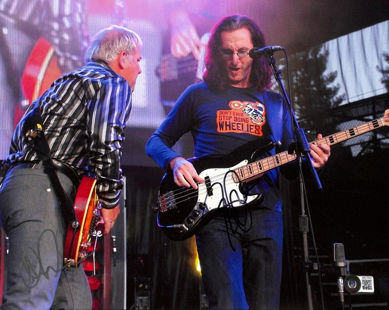Rush Signed 11x14 Photograph Lee & Lifeson BAS (Grad Collection)Listing0