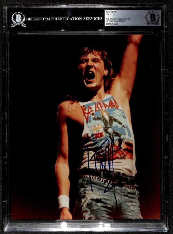 Joe Elliott Def Leppard Signed 8x10 Photograph BECKETT (Grad Collection)0