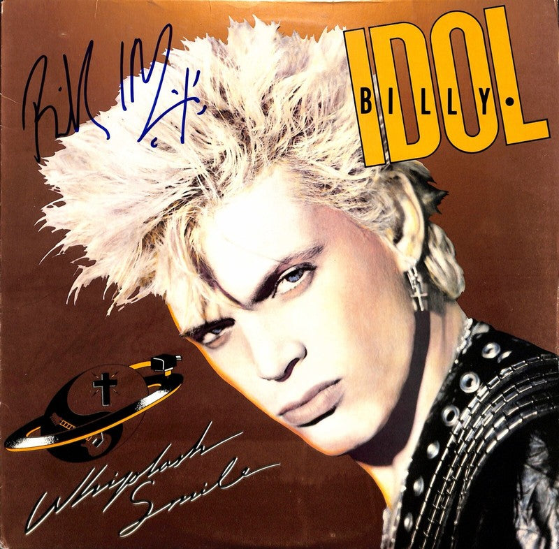Billy Idol  Signed Whiplash Smile Album BECKETT (Grad Collection)0