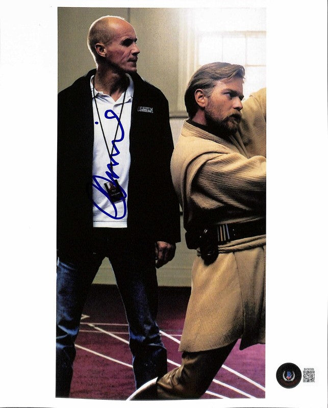 Nick Gillard Star Wars Prequel Stunt Coordinator Signed 8x10 Photo BECKETT0