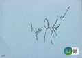 George Hamilton Legendary Actor Signed Vintage Album Page BECKETT0