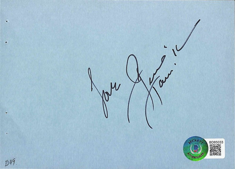 George Hamilton Legendary Actor Signed Vintage Album Page BECKETT0