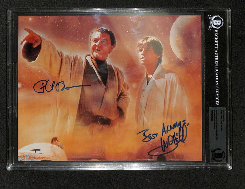  Mark Hamill and Phil Brown Star Wars Signed 8x10 Photo BAS (Grad Collection)0