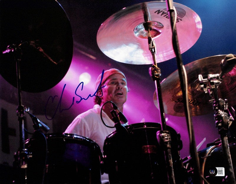 Chad Smith Red Hot Chili Peppers Drummer Signed 11x14 Photograph BECKETT0
