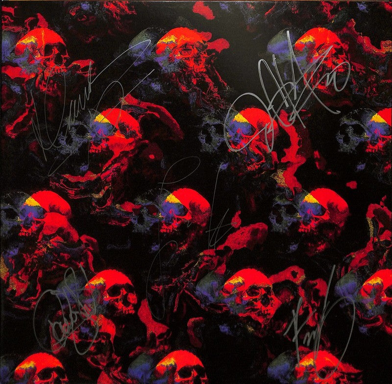 Pop Evil SKELETONS Signed Album Cover by 5x! BECKETT (Grad Collection)0