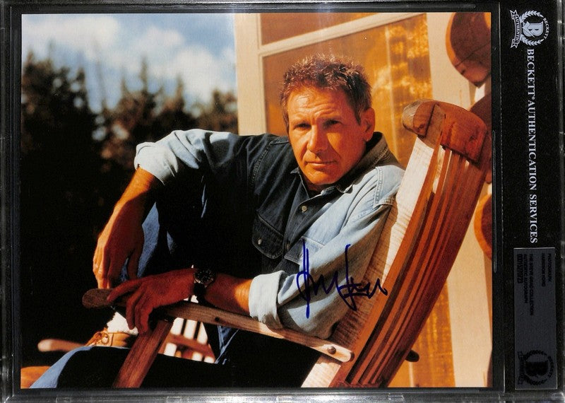 HARRISON FORD Signed 8x10 Promo Photo Beckett (Grad Collection)0
