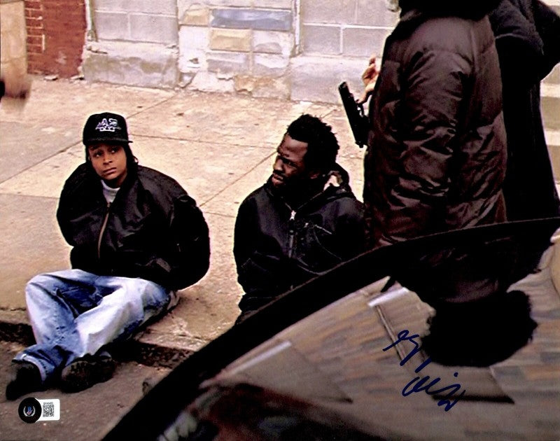 Gbenga Akinnagbe “Chris Partlow” The Wire Signed 11x14 BECKETT Grad Collection0