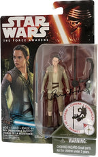 Daisy Ridley Signed Star Wars The Force Awakens Rey Action Figure BECKETT0