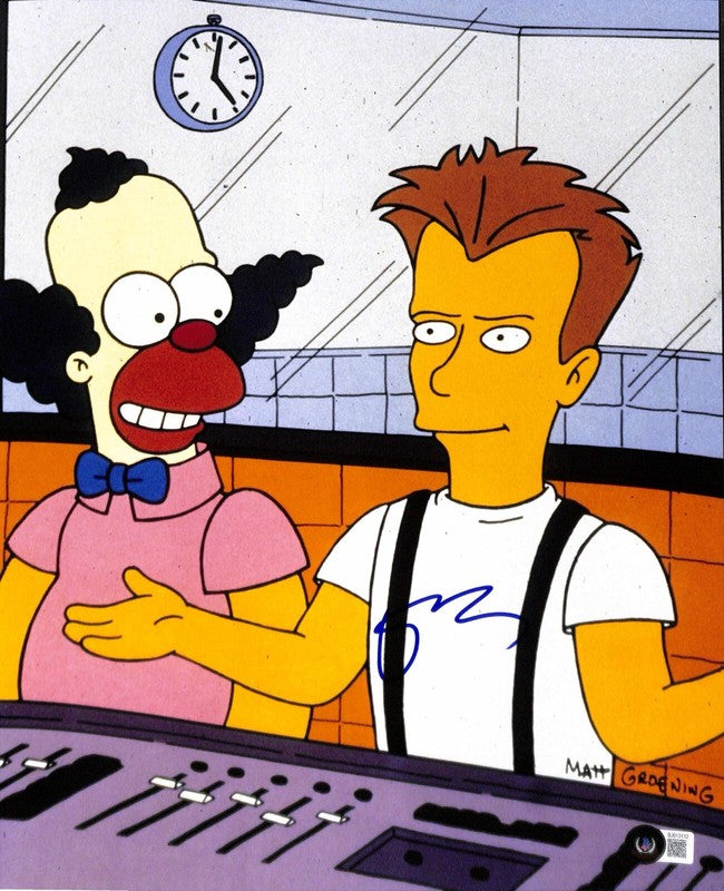 Sting Police The Simpsons Signed Autographed 11x14 Photograph BECKETT0