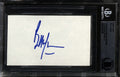 Bill Wyman Rolling Stones Bass Guitarist Signed 3x5 Index Card Beckett0
