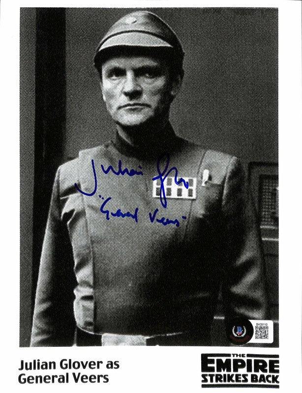 Julian Glover General Veers Star Wars ESB Signed 6x8 Photo 0