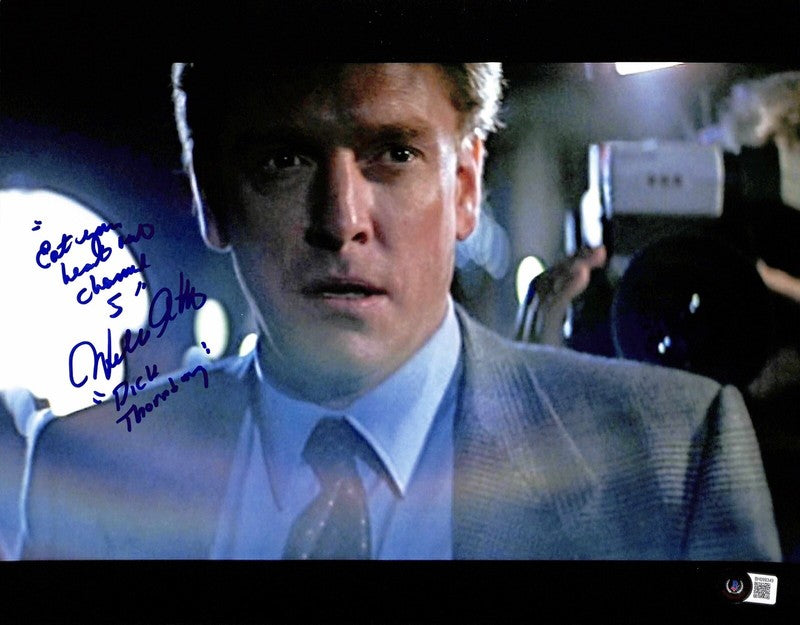William Atherton Die Hard Signed and Inscribed 11x14 Photograph BECKETT0