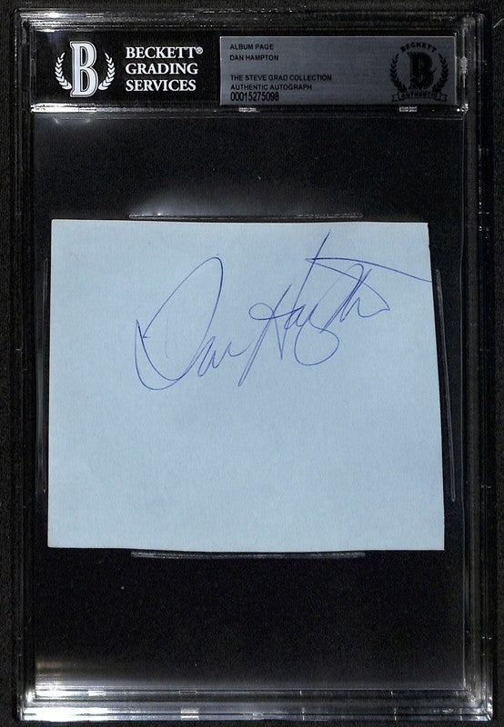 Chicago Bears HOF Dan Hampton Vintage Signed Album Page BECKETT0