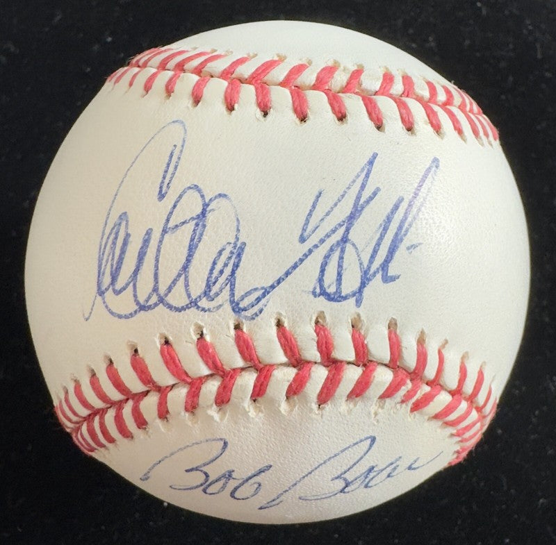 Carlton Fisk & Bob Boone Cathing Greats Signed Baseball (OAL-BB) BECKETT 0