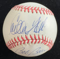 Carlton Fisk & Bob Boone Cathing Greats Signed Baseball (OAL-BB) BECKETT 0