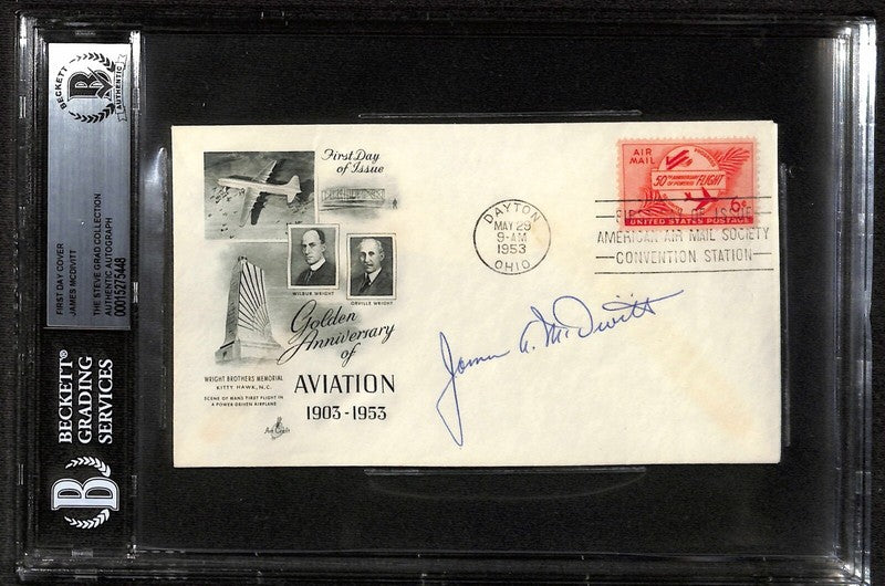 James “Jim” McDivitt Gemini & Apollo NASA Astronaut Signed FDC BECKETT0