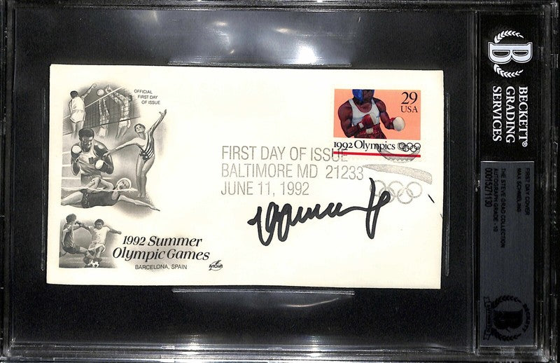 Boxing Legend & Heavyweight Champion Max Schmeling Signed Olympic FDC BECKETT0