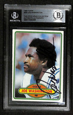 Joe Washington Baltimore Colts 1980 Topps #505 Signed Card BECKETT0