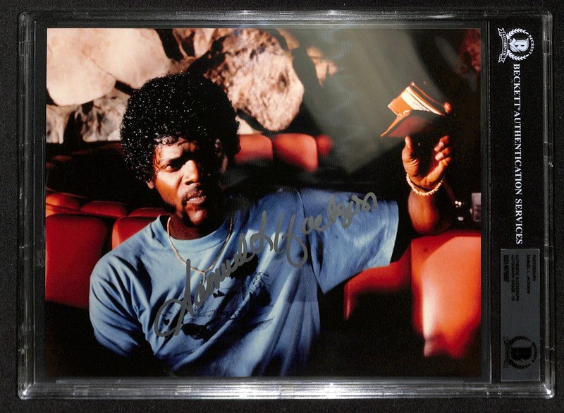 Samuel L Jackson Pulp Fiction signed 8x10 BAS Auto Grade 10(Grad Collection)0