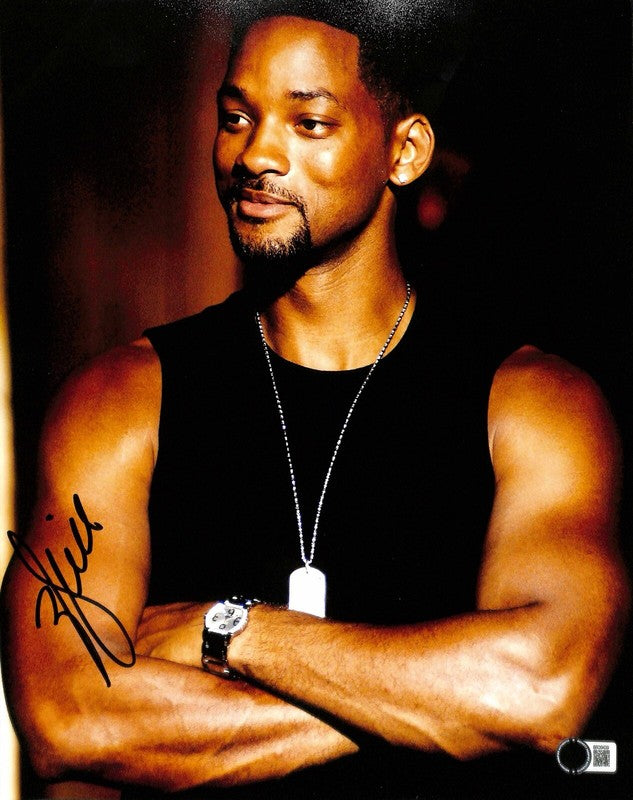 Will Smith Bad Boys Signed 11x14 Photograph Beckett (Grad Collection)0