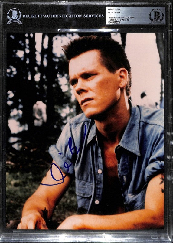 Kevin Bacon JFK Signed 8X10 Photo Auto Grade 10 BECKETT (Grad Collection)0