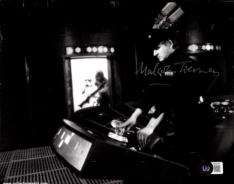 Star Wars Malcolm Tierney Signed 8x10 Photo BECKETT (Grad Collection)0