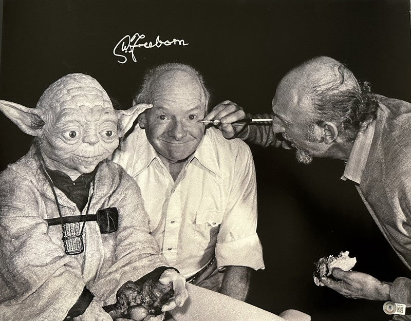 Star Wars Yoda Creator Stuart Freeborn RARE Signed 16x20 Photo BAS0