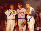 Nolan Ryan Tom Seaver Tug McGraw Signed 8x10 Photo BAS (Grad Collection)  0