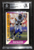Anthony Carter Minnesota Vikings 1991 Pacific #285 Signed Card BECKETT0