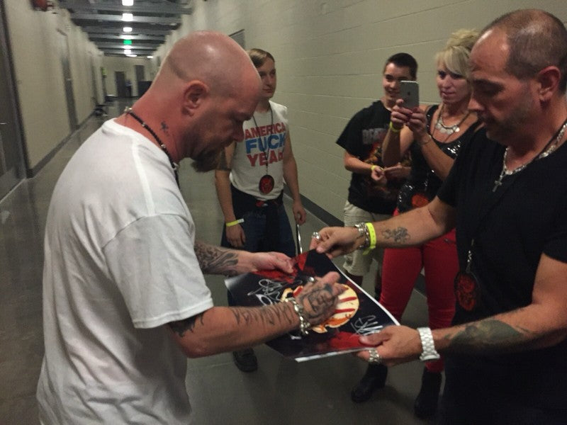 Five Finger Death Punch Band x4 Signed 11x14 Photo BECKETT (Grad Collection)  6
